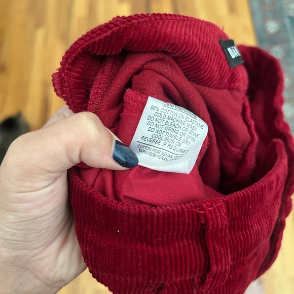 Red Corduroy Dangerfield Pants - Picture 8 of 8